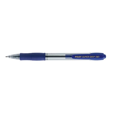 Penna a sfera a scatto Pilot BPGP Supergrip 1 mm blu 001441